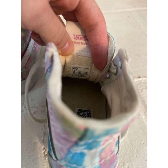 Vans Sk8-Hi Sneakers Patchwork Floral Print Junior Big Kid Youth Size 2.5 - Picture 6 of 7